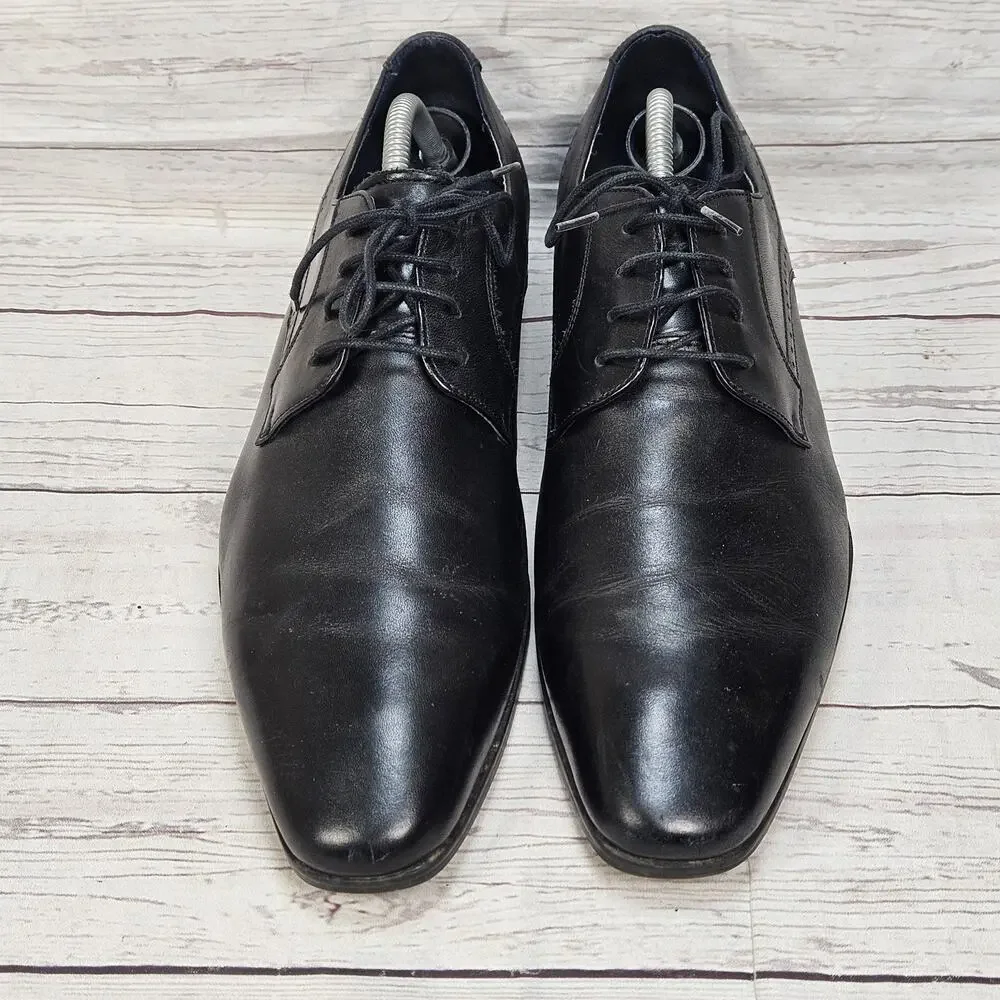Madden Dress Oxford Shoes Mens Size 10 Black Lace Up Derby RIVARS